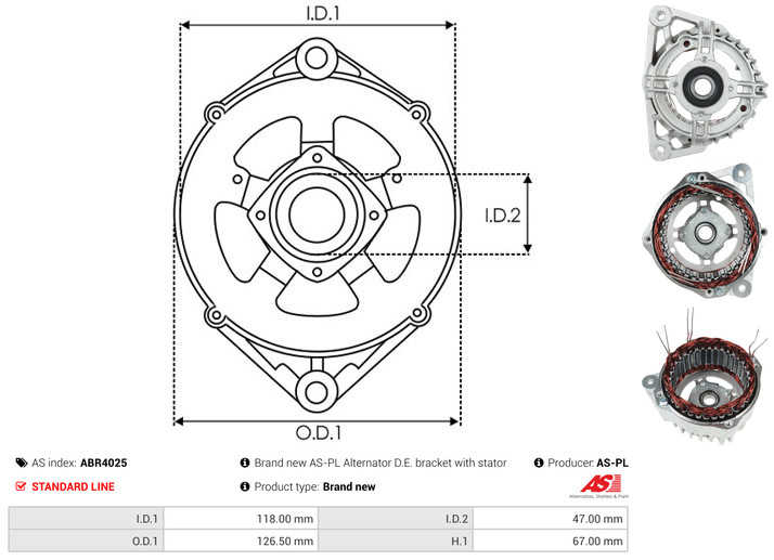 Protective Cap, alternator - ABR4025 AS-PL