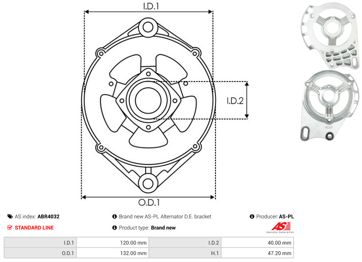 Protective Cap, alternator - ABR4032 AS-PL