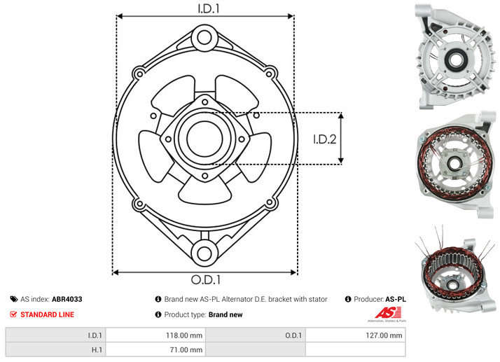 Protective Cap, alternator - ABR4033 AS-PL
