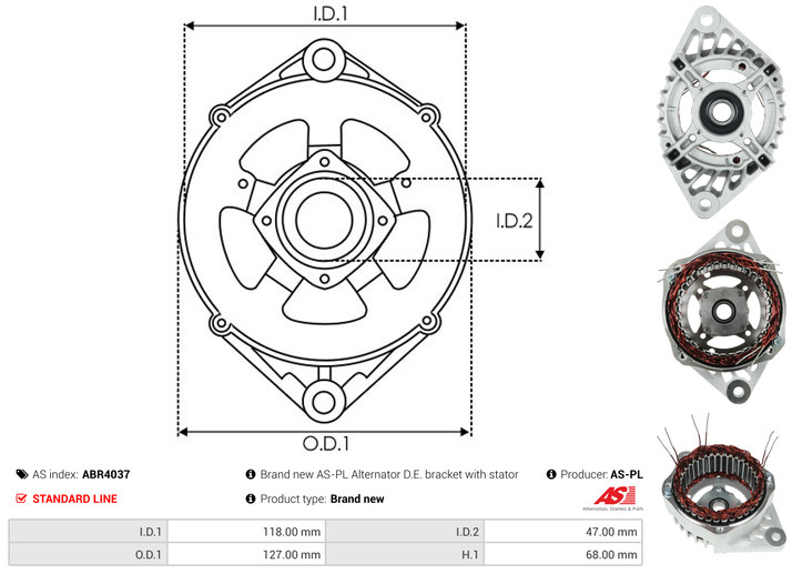 Protective Cap, alternator - ABR4037 AS-PL