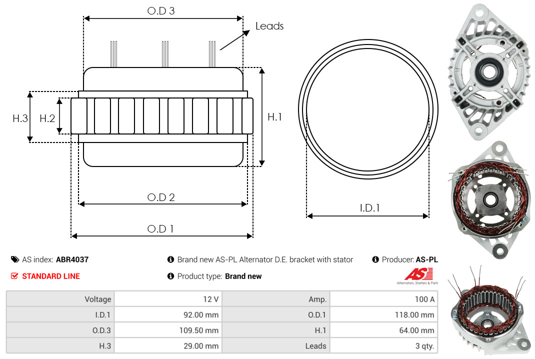 Protective Cap, alternator - ABR4037 AS-PL