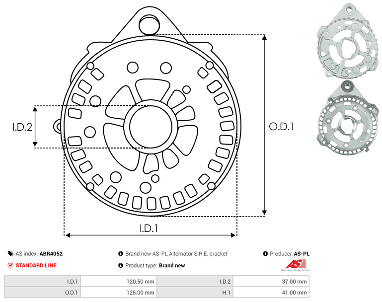 Protective Cap, alternator - ABR4052 AS-PL