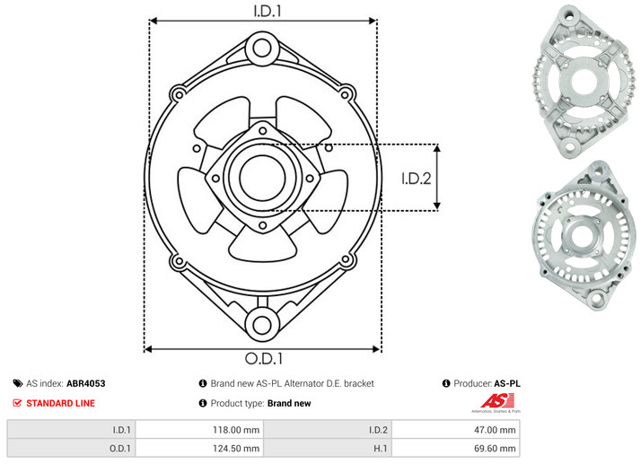 Protective Cap, alternator - ABR4053 AS-PL