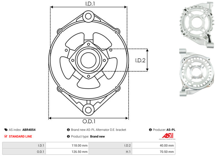 Protective Cap, alternator - ABR4054 AS-PL