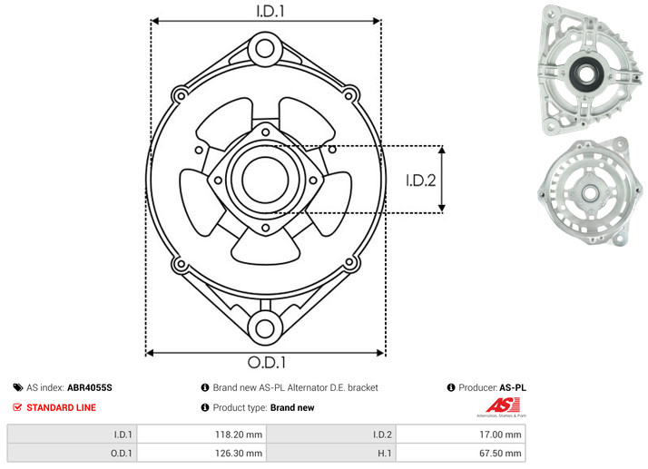 Protective Cap, alternator - ABR4055S AS-PL