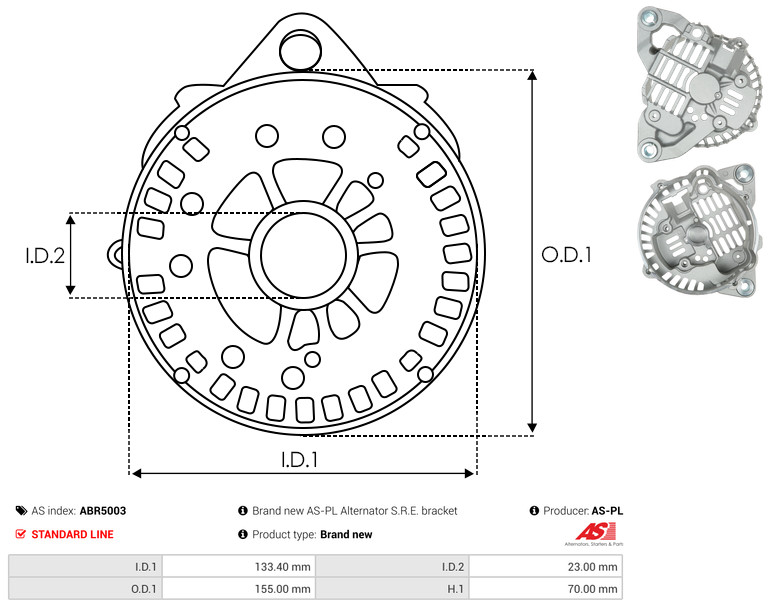 Protective Cap, alternator - ABR5003 AS-PL