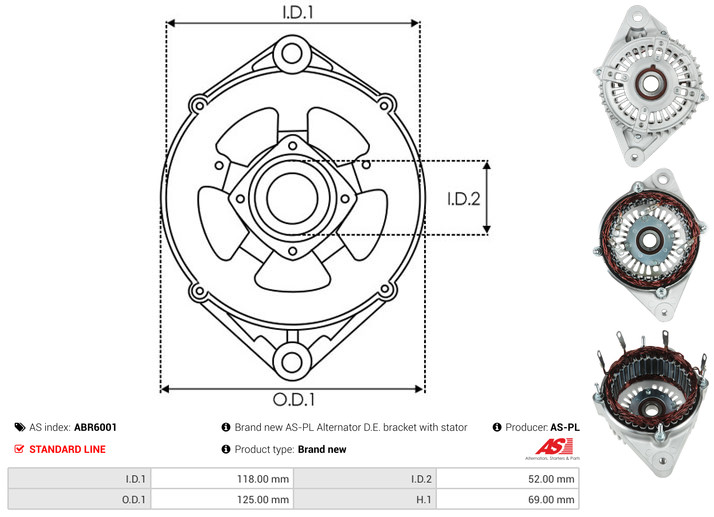 Protective Cap, alternator - ABR6001 AS-PL
