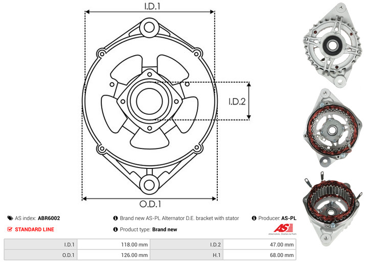 Protective Cap, alternator - ABR6002 AS-PL