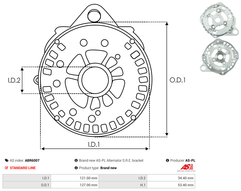 Protective Cap, alternator - ABR6007 AS-PL
