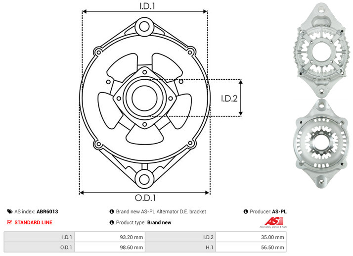 Protective Cap, alternator - ABR6013 AS-PL