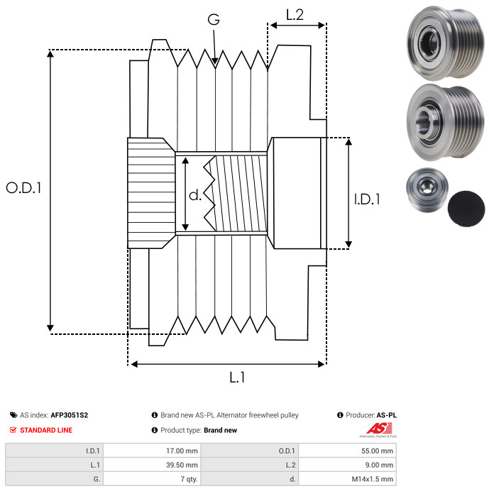Rectifier, alternator - ARC0036 AS-PL
