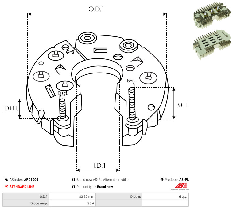 Alternator - A5560S AS-PL