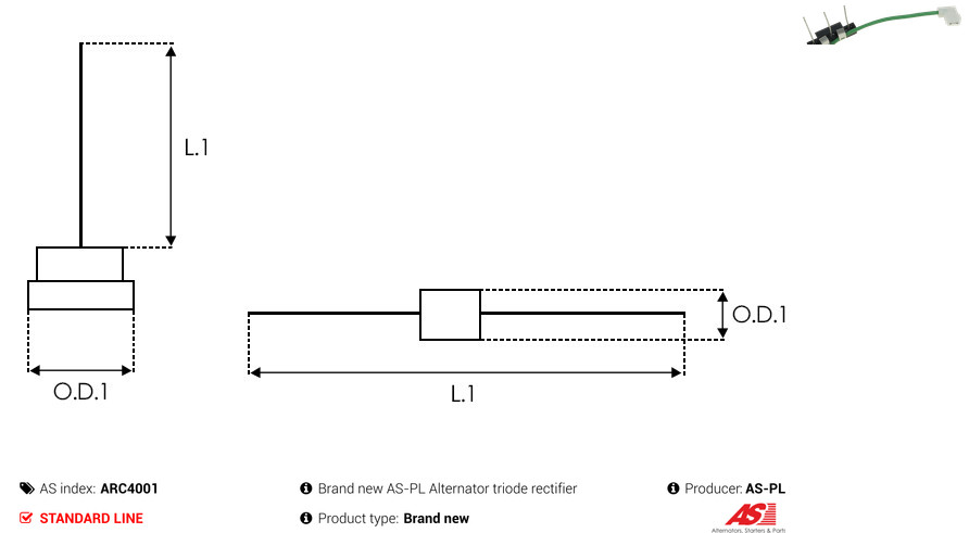 Выпрямитель, генератор - ARC4001 AS-PL
