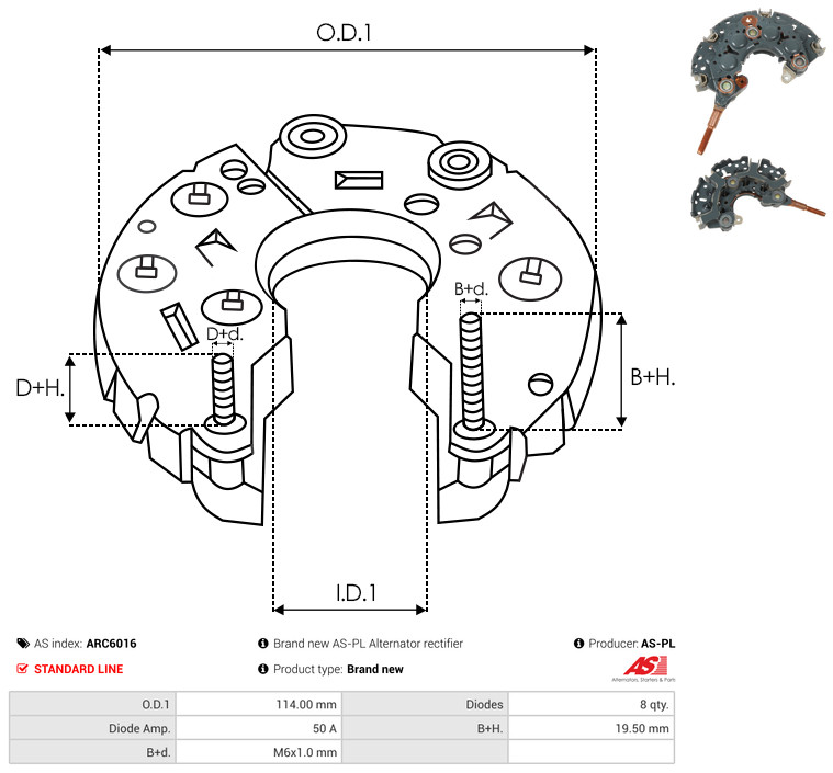Alternatore - A6829S AS-PL