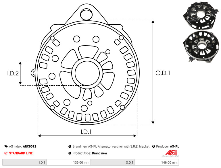 Schutzkappe, Generator - ARC9012 AS-PL