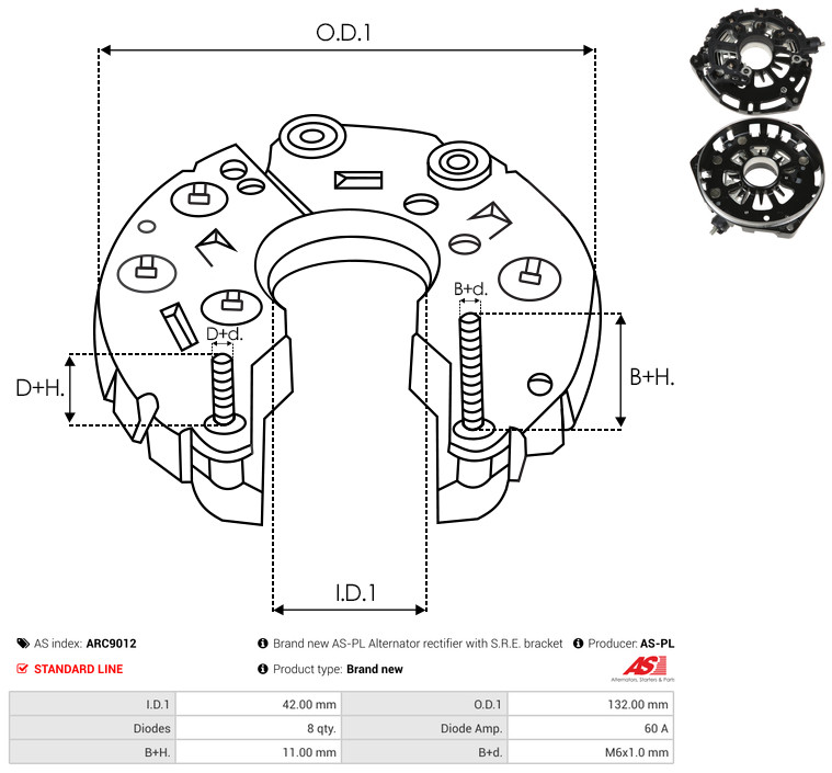 Alternator - A3743S AS-PL