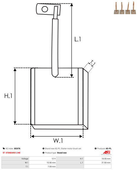 Alternator - A0971S AS-PL