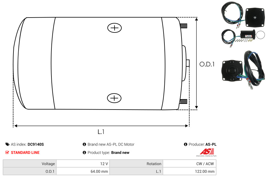 Freewheel Gear, starter - SD4013 AS-PL
