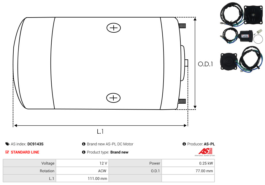 Freewheel Gear, starter - SD4002 AS-PL