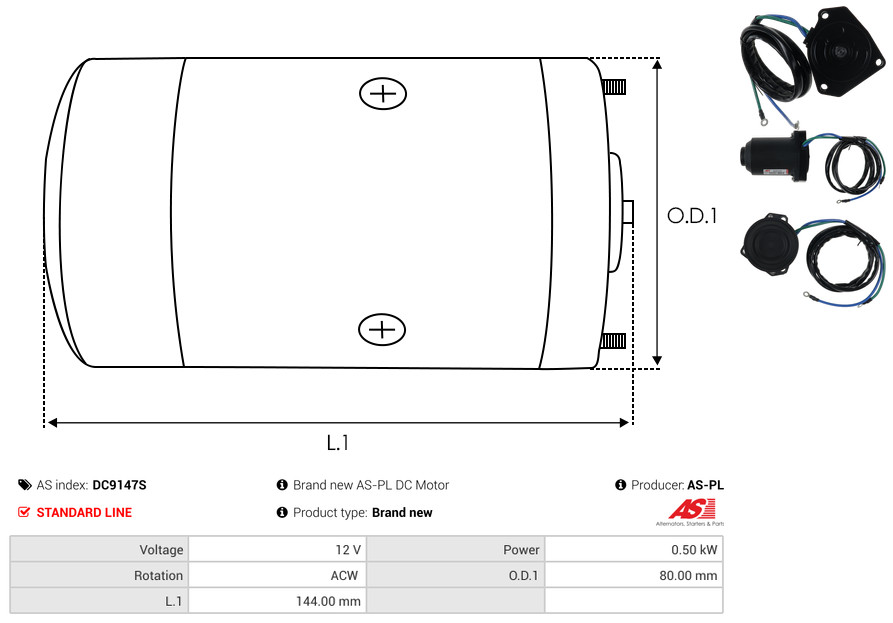 Freewheel Gear, starter - SD4017 AS-PL