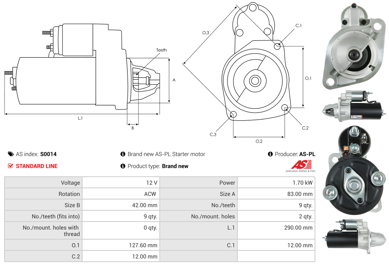 Starter - S0014 AS-PL