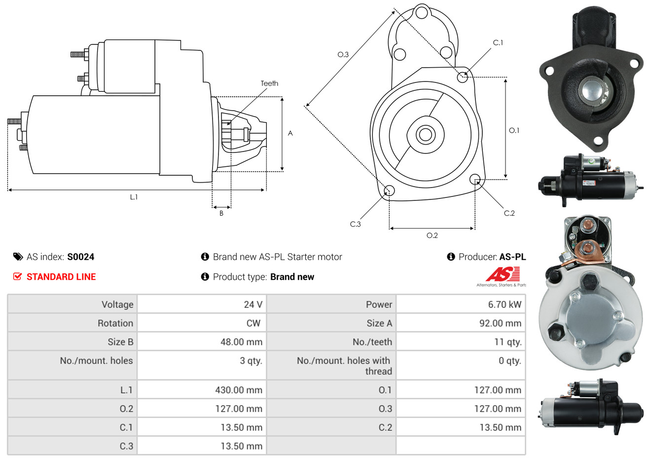 Starter - S0024 AS-PL