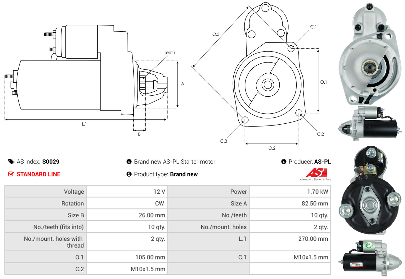 Starter - S0029 AS-PL