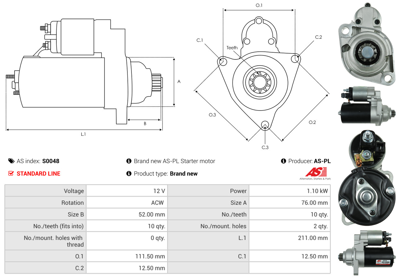 Starter - S0048 AS-PL