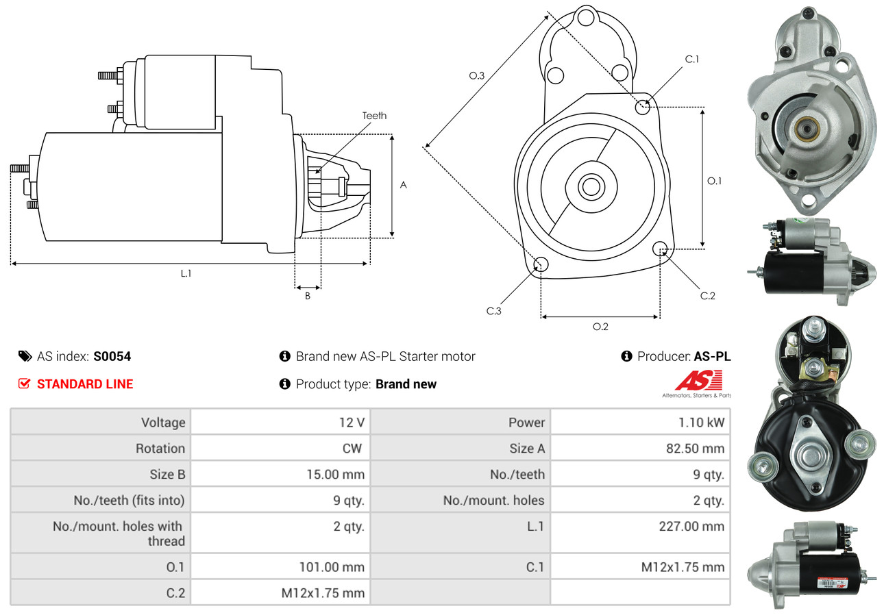 Starter - S0054 AS-PL