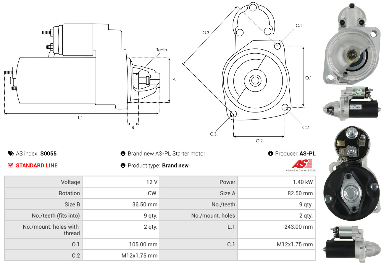 starteris - S0055 AS-PL