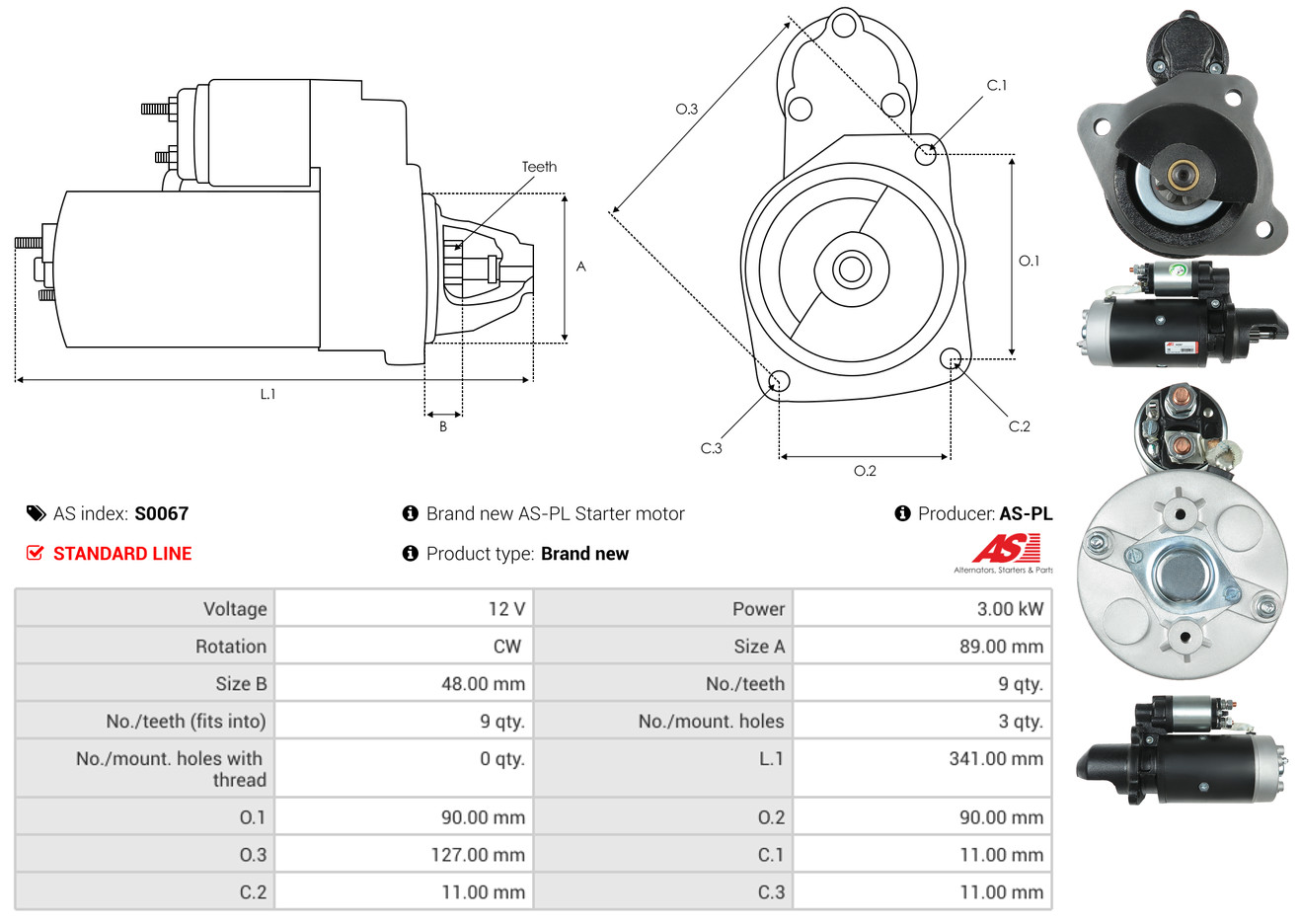 Starter - S0067 AS-PL