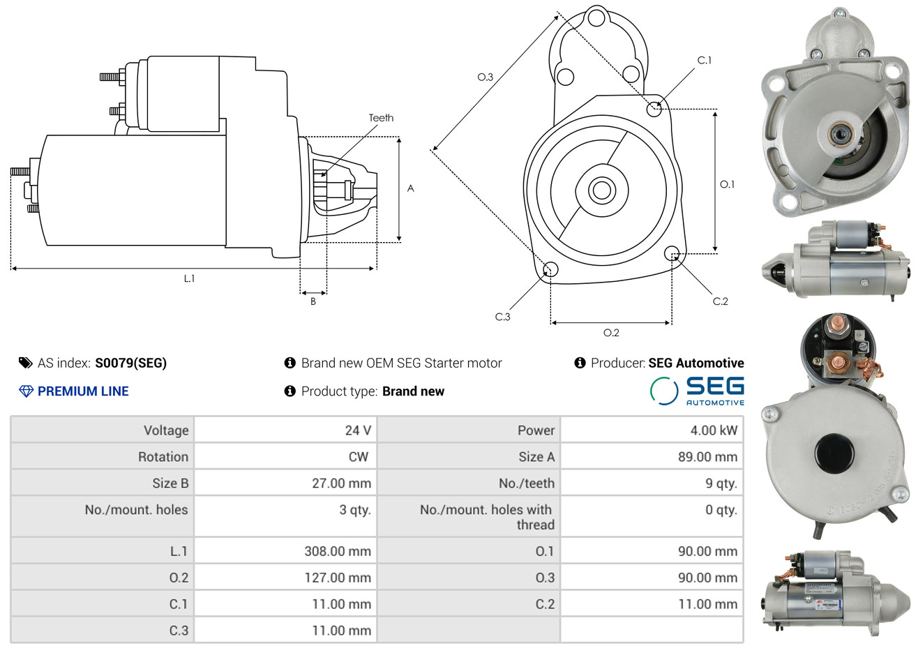 Freewheel Gear, starter - SD0013 AS-PL