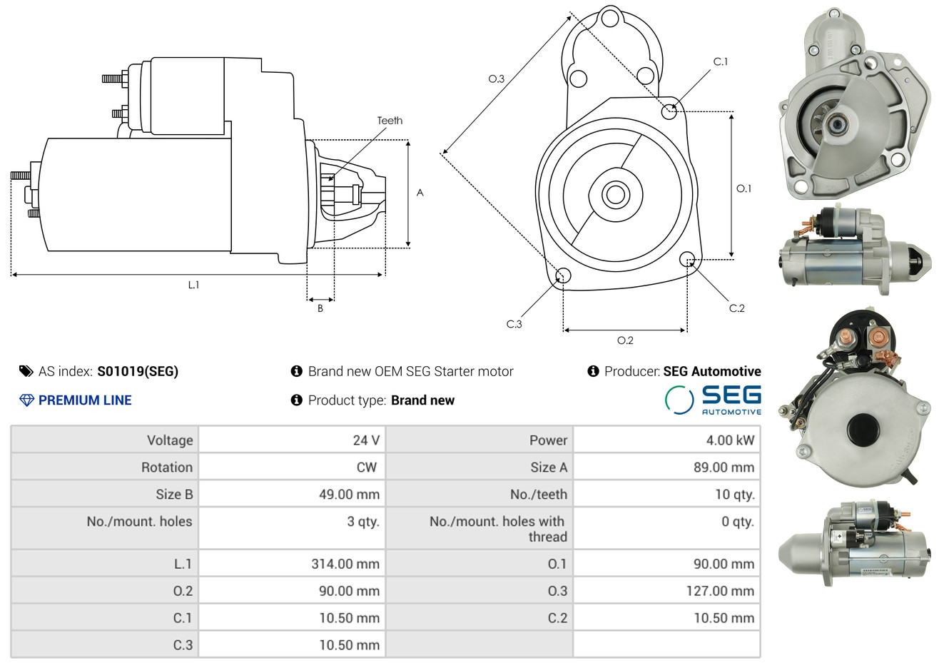 Starter - S3013 AS-PL