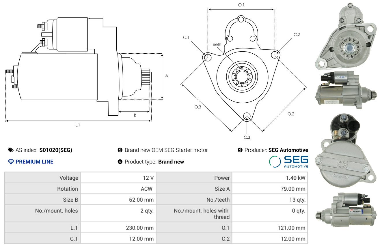 Starter - S0087 AS-PL