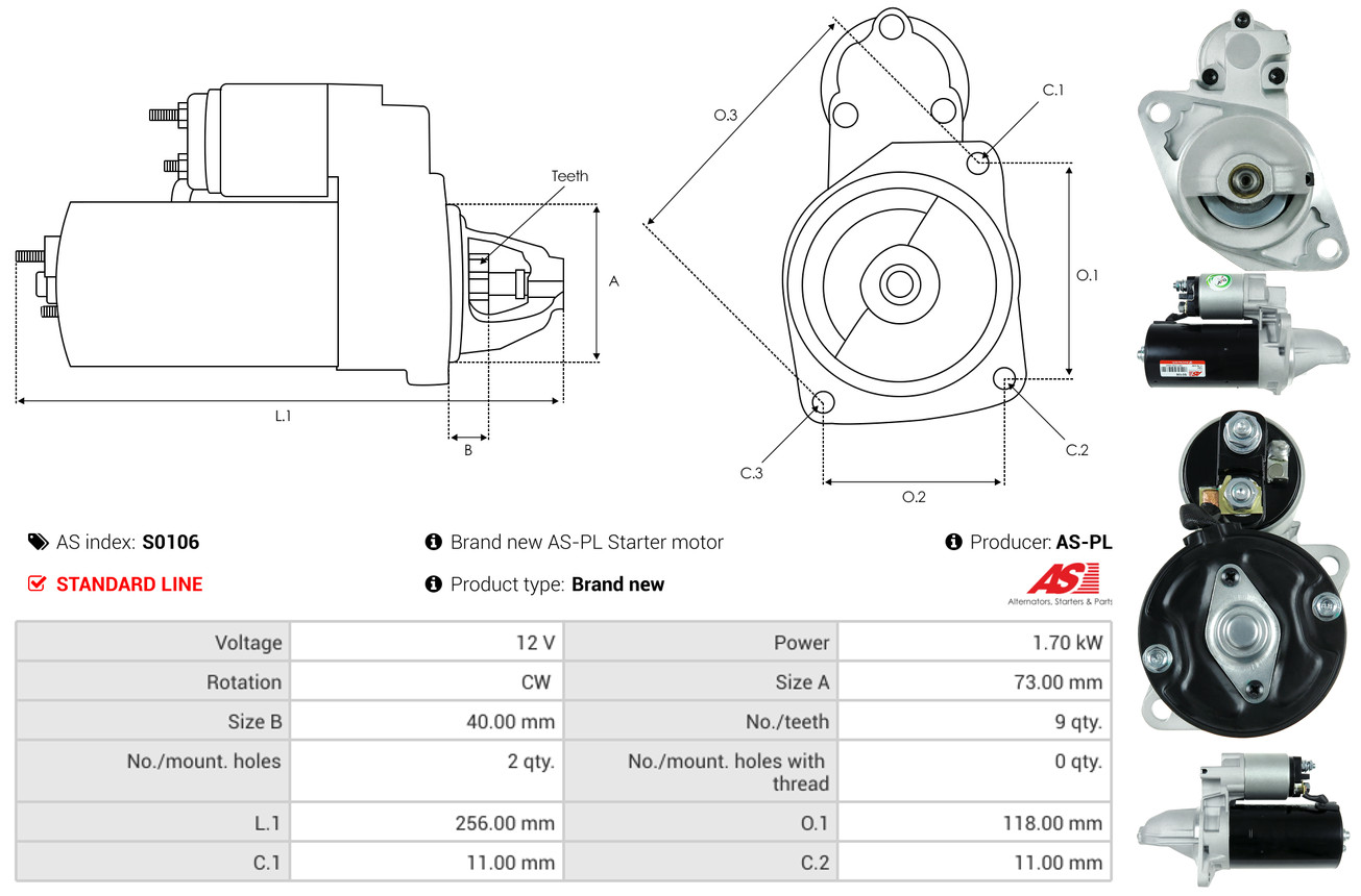 Starter - S0106 AS-PL