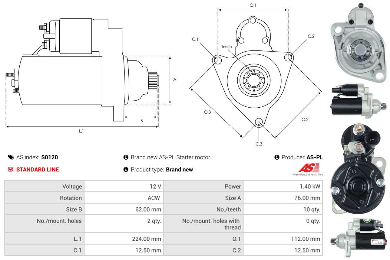 starteris - S0120 AS-PL