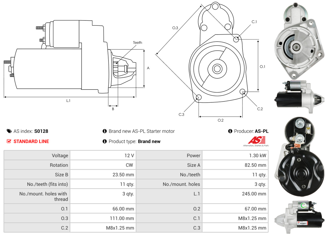 Starter - S0128 AS-PL