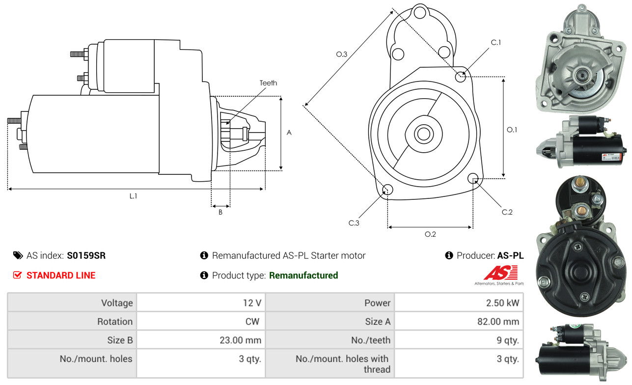 Starter - S0159SR AS-PL