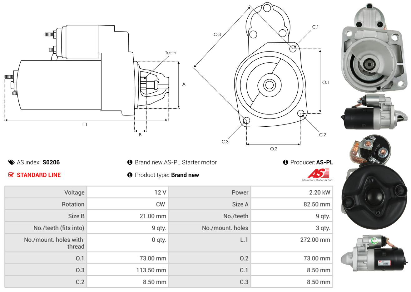 starteris - S0206 AS-PL