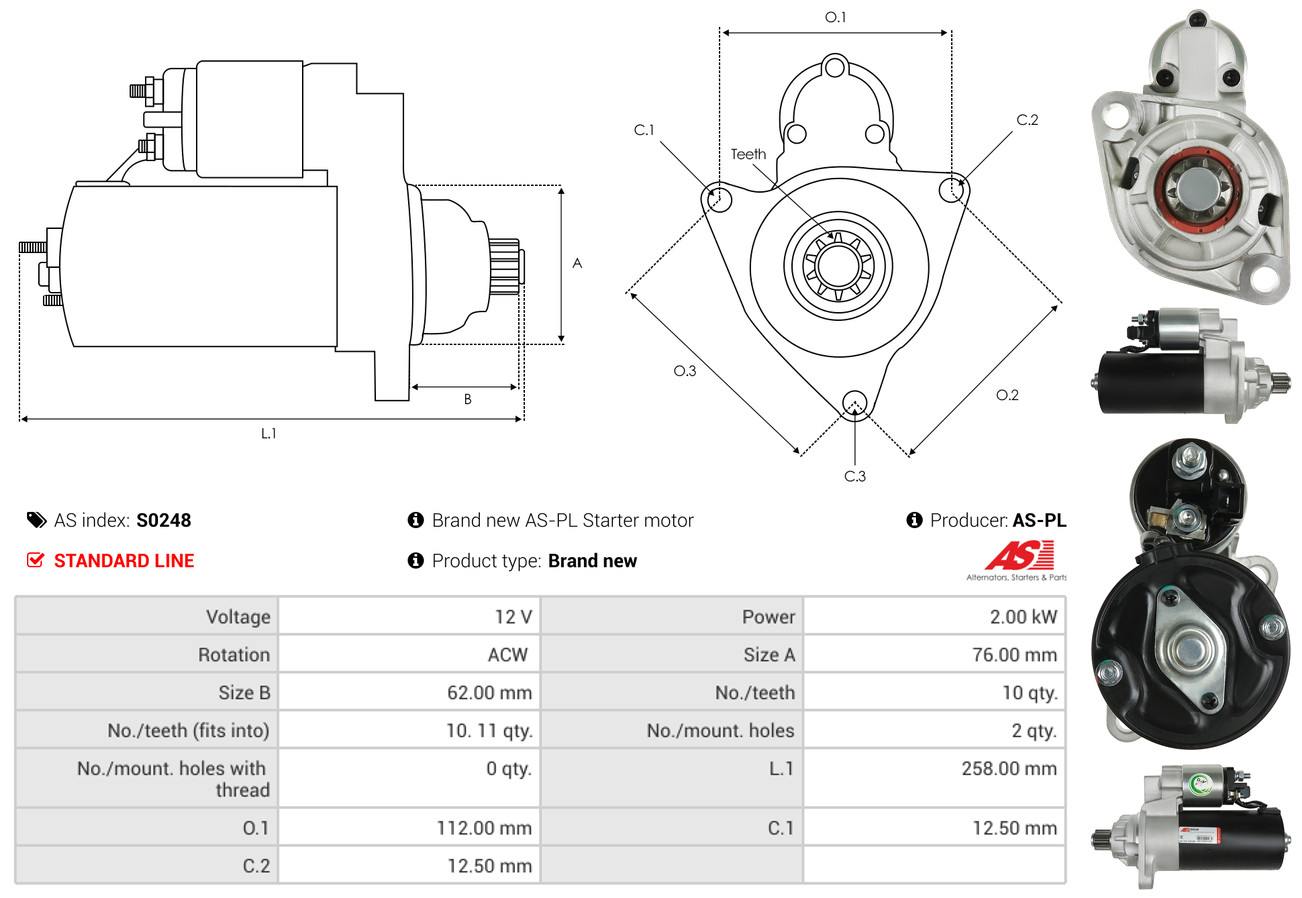 starteris - S0248 AS-PL
