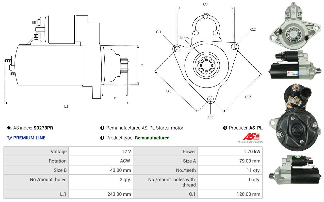 starteris - S0273PR AS-PL