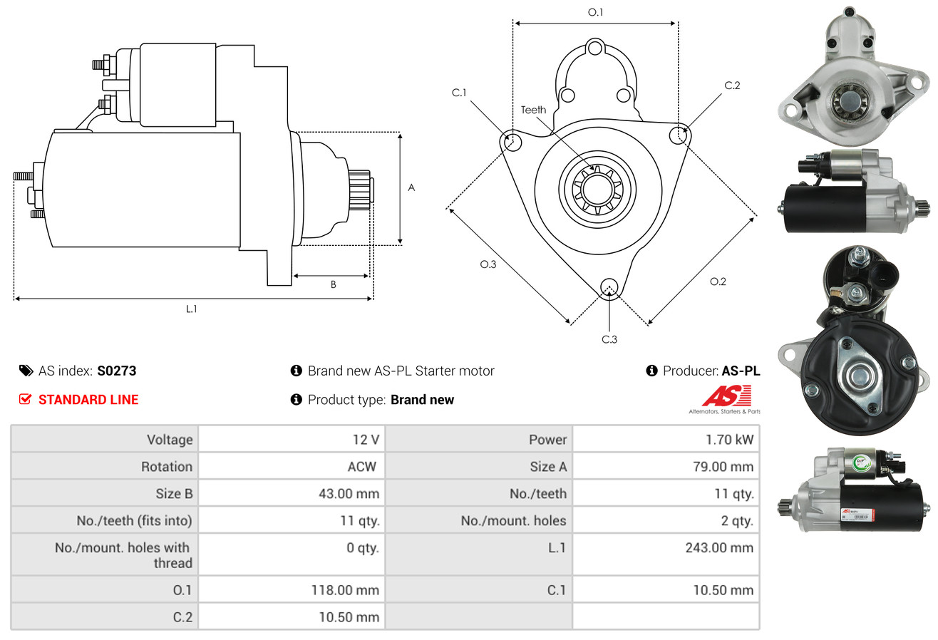 starteris - S0273 AS-PL