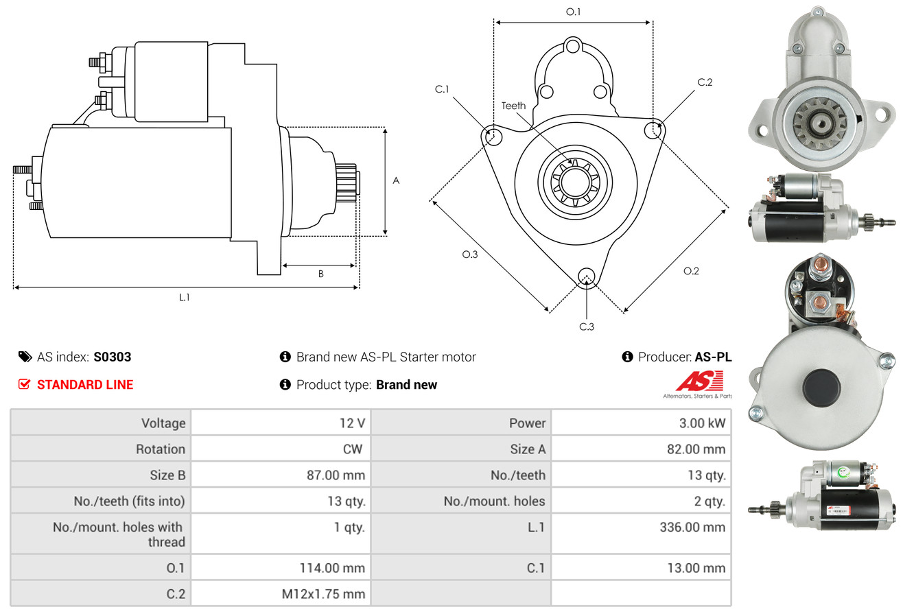 starteris - S0303 AS-PL