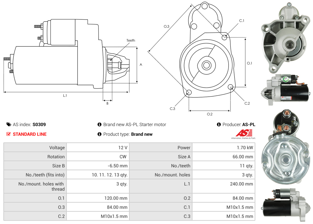 starteris - S0309 AS-PL