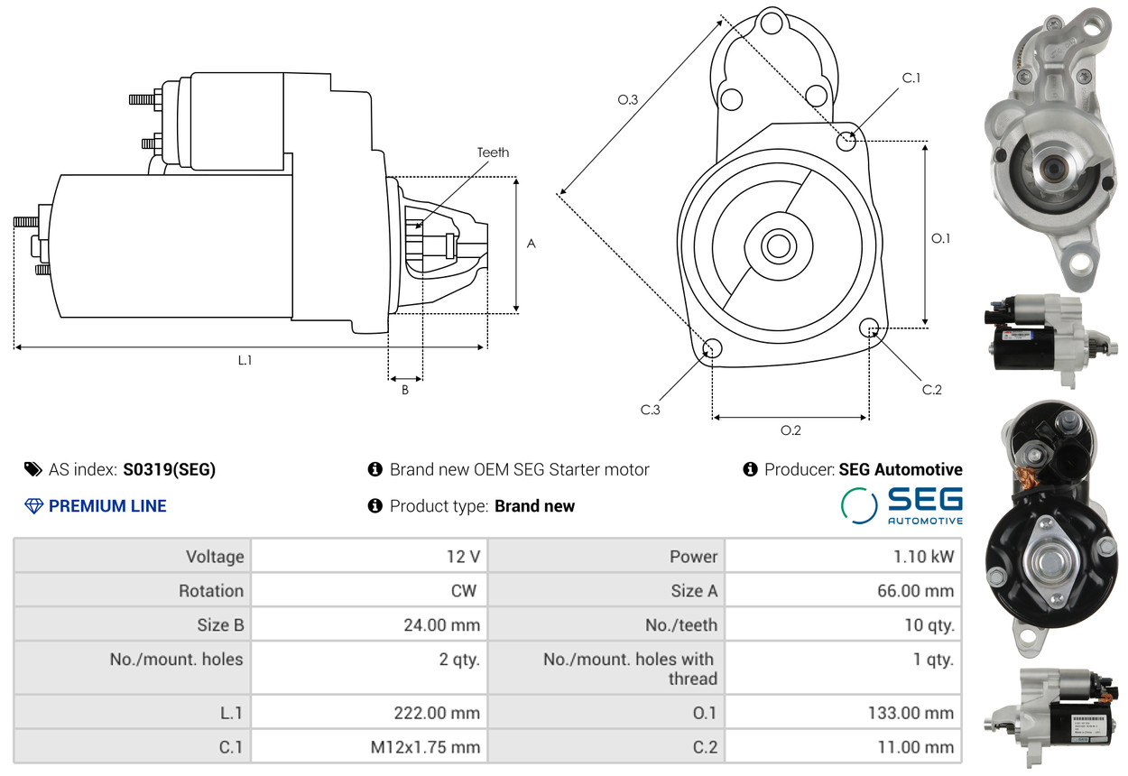 Alternator Regulator - ARE6018 AS-PL