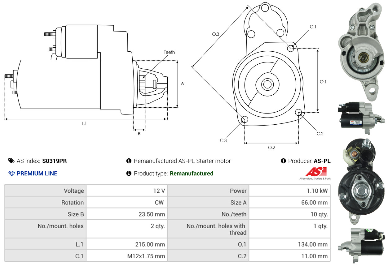 starteris - S0319PR AS-PL