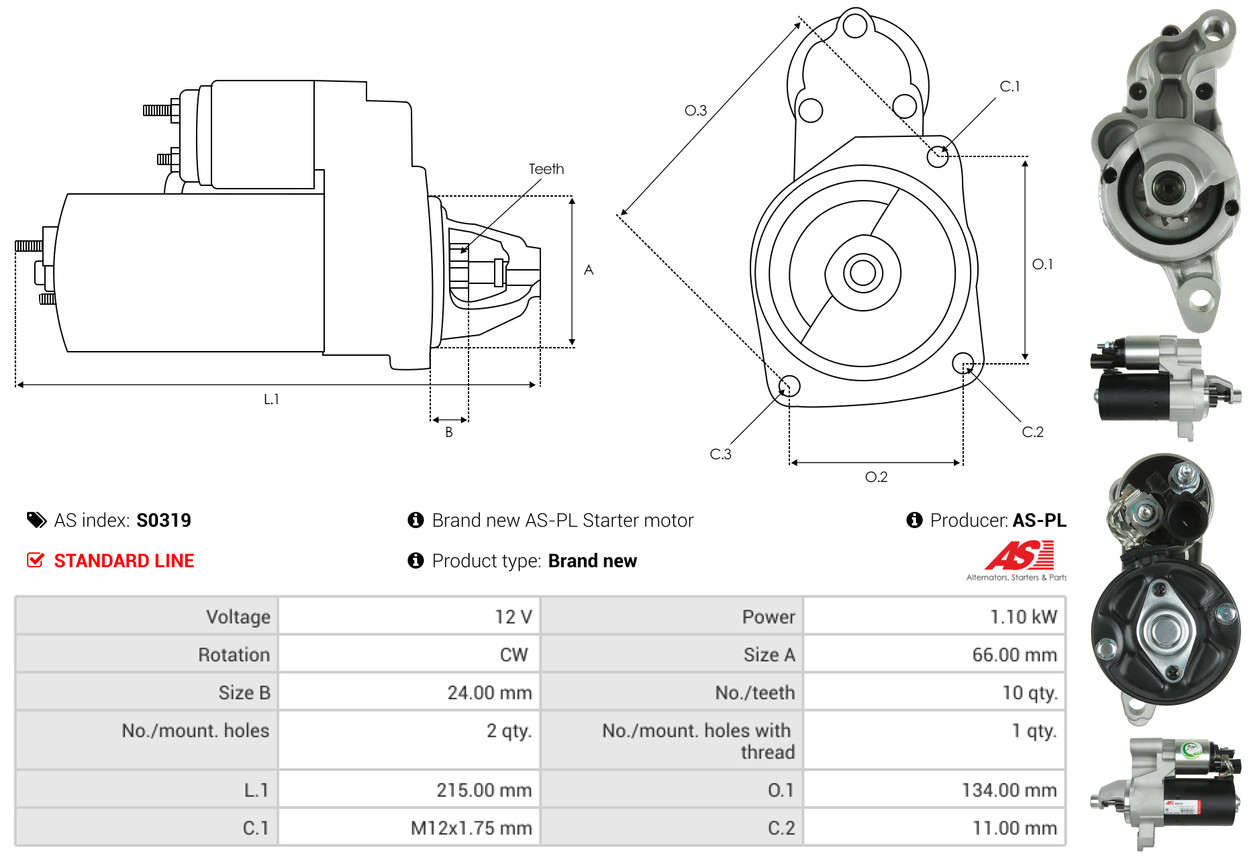 starteris - S0319 AS-PL