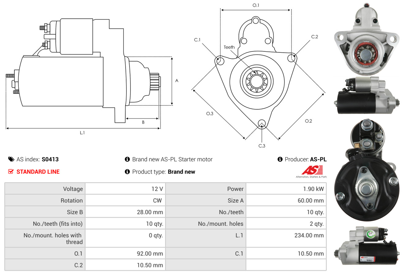 starteris - S0413 AS-PL
