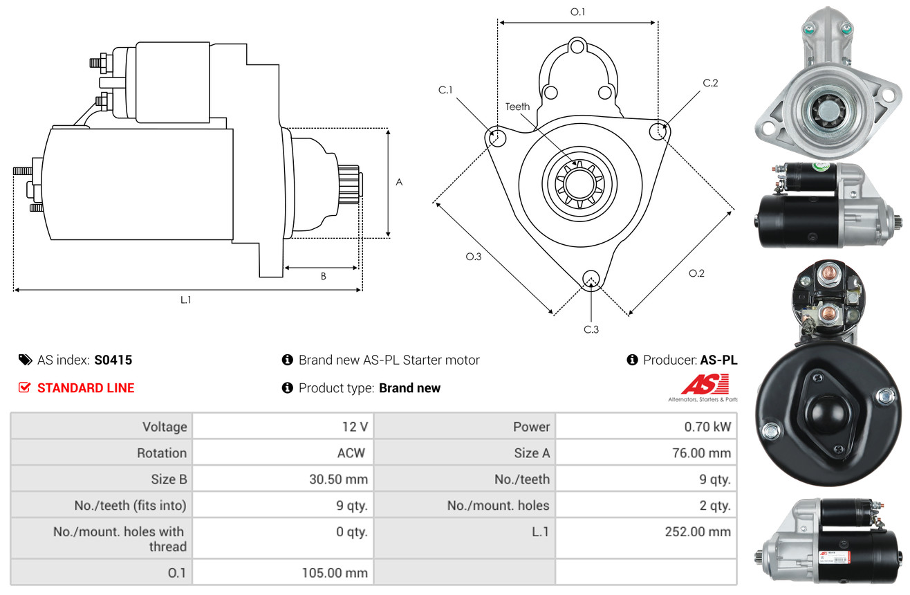 starteris - S0415 AS-PL