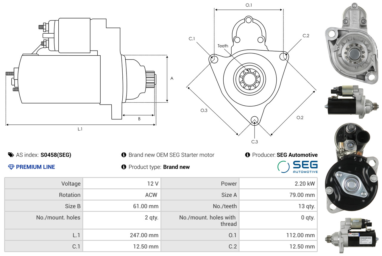 Freewheel Gear, starter - SD0004 AS-PL
